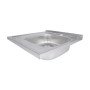 Кухонна мийка Brinex 6060-R 0,6 мм Satin (BRIN6060RSAT06)