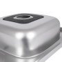 Кухонна мийка Brinex 6060-R 0,6 мм Satin (BRIN6060RSAT06)