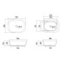 Раковина-чаша Qtap Cardinal 500х380х140 мм White QT04116302W