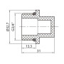 Заглушка PPR Thermo Alliance з різьбою 20х3/4" ЗР