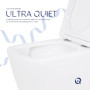 Унітаз підвісний Qtap Crow Ultra Quiet безобідковий з сідінням Soft-close QT05335170W