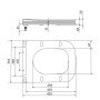 Сидіння для унітаза (Tern 490) 435x344x50 мм, Matt Black, з мікроліфтом, Slim Duroplast, Quick Release QTSC179MB47354 Qtap