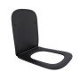 Сидіння для унітаза (Tern 490) 435x344x50 мм, Matt Black, з мікроліфтом, Slim Duroplast, Quick Release QTSC179MB47354 Qtap