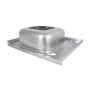 Кухонна мийка Brinex 6050-L 0,6 мм Satin (BRIN6050LSAT06)