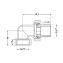 Згін-американка Thermo Alliance Standart 1/2"ВЗ нікель, кутовий TAS191W15