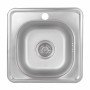 Кухонна мийка Brinex 3838 0,6 мм Satin (BRIN3835SAT06)