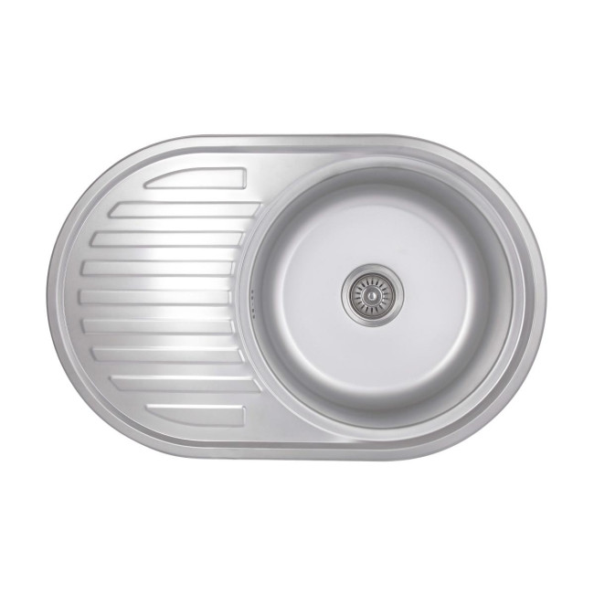 Кухонна мийка Brinex 7750 0,8 мм Satin (BRIN7750SAT08)