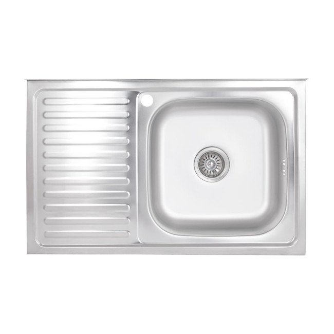 Кухонна мийка Brinex 5080-R 0,6 мм Satin (BRIN5080RSAT06)