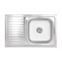 Кухонна мийка Brinex 5080-R 0,6 мм Satin (BRIN5080RSAT06)
