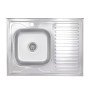 Кухонна мийка Brinex 6080-L 0,6 мм Satin (BRIN6080LSAT06)
