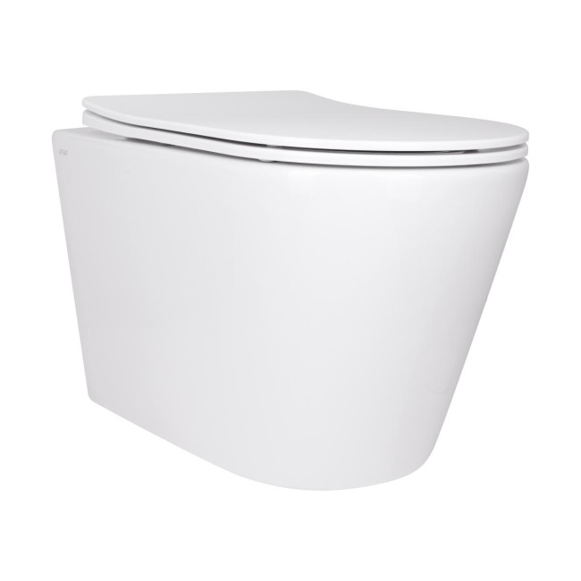 Унітаз підвісний Qtap Scorpio безободковий Ultra Quiet з сидінням Soft-close QT14332380AW