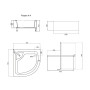 Душовий піддон Lidz KAPIELKA ST80x80x41 см з панеллю