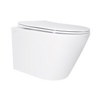 Унітаз підвісний Qtap Swan безободковий Ultra Quiet з сидінням Soft-close QT16335179W