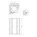 Душевая кабина Lidz Wawel SC80x80.SAT.LOW.FR, стекло Frost 4 мм без поддона