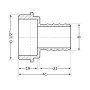 Штуцер Thermo Alliance Standart 8х1/2" ЗР SD427158