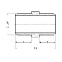 Ніпель Thermo Alliance Standart 1/4" ЗР SD40766