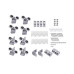 Душова кабіна Lidz Latwa SC80x80.SAT.LOW.FR, скло Frost 4 мм без піддона