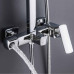 Душевая система для кабины Qtap Capricorn на три потребителя (с изливом) 53103KNC Chrome