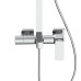 Душевая система для кабины Qtap Capricorn на три потребителя (с изливом) 53103KNC Chrome