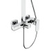 Душевая система для кабины Qtap Capricorn на три потребителя (с изливом) 53103KNC Chrome
