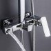 Душевая система для кабины Qtap Capricorn на три потребителя (с изливом) 53103KNC Chrome