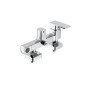 Душова система для кабіни Qtap Capricorn на три споживачі (з виливом) 53103KNC Chrome