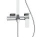 Душевая система для кабины Qtap Capricorn на три потребителя (с изливом) 53103KNC Chrome