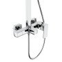 Душова система для кабіни Qtap Capricorn на три споживачі (з виливом) 53103KNC Chrome