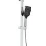 Душова система для кабіни Qtap Capricorn на три споживачі (з виливом) 53103KNC Chrome
