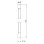 Шланг для ручного душу Qtap Hadice 1200 мм QTHADPVC120B Black Matt