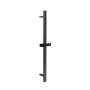 Душова стійка з тримачем універсальна Qtap Lepit 705 мм прямокутна QTLEP82103NB Black Matt