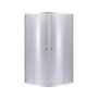 Душова кабіна Lidz Latwa SC80x80.SAT.LOW.GR, скло тоноване 4 мм без піддона