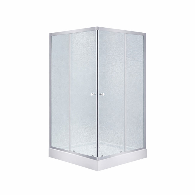 Набір Lidz душова кабіна Wawel SC90x90.SAT.LOW.FR, скло Frost 4 мм + піддон Mazur
