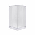Набор Lidz душевая кабина Wawel SC80x80.SAT.LOW.FR, стекло Frost 4 мм + поддон Mazur