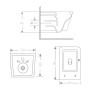 Унітаз підвісний Qtap Crow Ultra Quiet 485×340×290 мм, Matt Black, з сидінням Slim Duroplast/ Soft-close/ Quick Release QT05335171MB