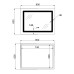 Дзеркало Lidz Kubis (KU2) 800х600 з LED-підсвічуванням Touch, з антизапотіванням, з димером, рег. яскравості LD78LF904806048446