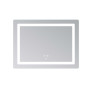 Дзеркало Lidz Kubis (KU2) 800х600 з LED-підсвічуванням Touch, з антизапотіванням, з димером, рег. яскравості LD78LF904806048446