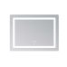 Дзеркало Lidz Kubis (KU2) 800х600 з LED-підсвічуванням Touch, з антизапотіванням, з димером, рег. яскравості LD78LF904806048446