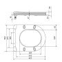 Qtap Сидіння для унітаза (Robin 490, Scorpio 490) 430x363x60 мм, White, з мікроліфтом, Slim Duroplast, MagLock QTSC179W48915