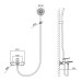 Смеситель для ванны Qtap Slavonice (c душевым гарнитуром) QTSLV259GMB48035 Gunmetal Black PVD