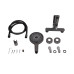 Смеситель для ванны Qtap Slavonice (c душевым гарнитуром) QTSLV259GMB48035 Gunmetal Black PVD