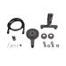 Смеситель для ванны Qtap Slavonice (c душевым гарнитуром) QTSLV259GMB48035 Gunmetal Black PVD