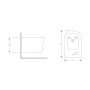 Біде підвісне Qtap  Swan 485х360х320 мм, White QT16555379W