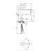 Смеситель латунный для раковины Lidz Astra 001FH высокий (k35) LDAST001FHCRM48090 Chrome