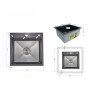 Lidz Handmade H5050HB Мийка для кухні інтегрована Decor Black PVD Honeycomb 2,5/0,5 мм LDH5050BDECPVD48369