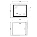 Дзеркало Lidz Kubis 700х800 з LED-підсвічуванням Touch, з антизапотіванням, з димером, рег. яскравості LD78LF904708048447
