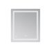 Дзеркало Lidz Kubis 700х800 з LED-підсвічуванням Touch, з антизапотіванням, з димером, рег. яскравості LD78LF904708048447