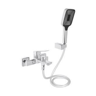Смеситель для ванны Qtap Capricorn с душевым гарнитуром Chrome (k35) QTCAP3060102C48222