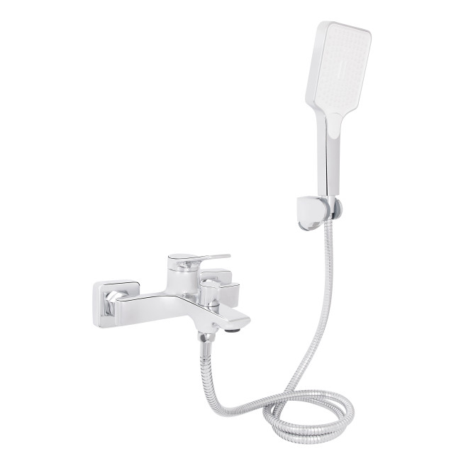 Смеситель для ванны Qtap Arvin с душевым гарнитуром QTARV259CRM48640 Chrome