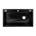 Lidz Handmade H7545B Мийка для кухні інтегрована Decor Black PVD Honeycomb 3,0/1,0 мм LDH7545BDECPVD48373